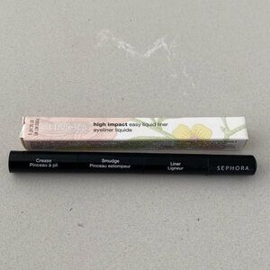 Clinique high impact liquid eyeliner and Sephora magnetic brush beauty bundle